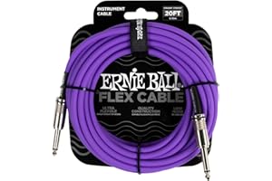 Ernie Ball Flex Cable - Câble instrument droit/droit 6,1 m - violet