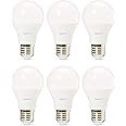 Amazon Basics - Confezione da 6 lampadine a LED professionali, con attacco Edison E27, piccole, equivalenti a 40 W, luce bian