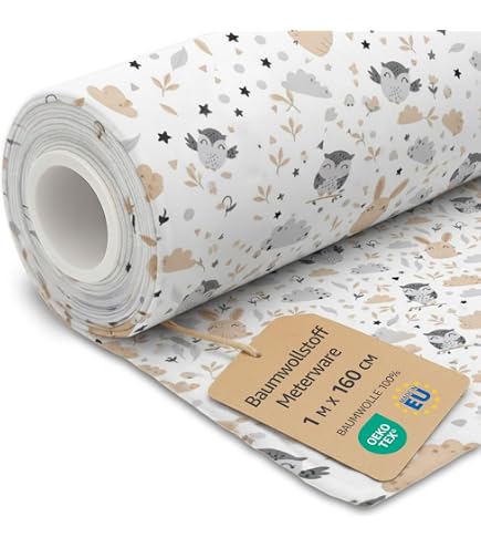 Tessuto Cotone Fantasia Bambini 100 cm x 158 cm Stoffa per