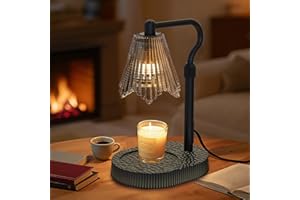 WYGHYRONIC Candle Warmer Lamp with Adjustable Height - Flameless 4-Level Dimmable Wax Warmer, Timer Function & Stylish Design in Multiple Colors