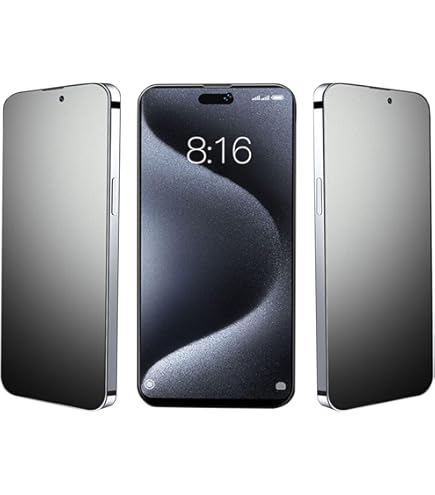 Didisky 2 Pellicole Privacy In Vetro Temperato Per IPhone 13/13 Pro/14 6,1 Pollici - Con Cornice Installazione, Anti-Spy, 9H