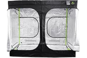 HLPIAMOK gardeners corner Hydroponics Indoor Grow Tent Grow Bud Box Room (2.4m x 1.2m x 2m)
