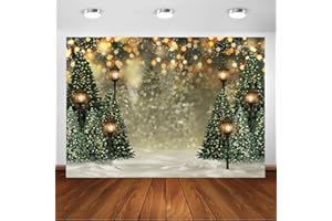 Avezano 2,2 x 1,5 m Winter Weihnachtsbaum Schneeflocke Hintergrund Fotografie Neugeborenes Grün Schnee Pailletten Bokeh Portrait Hintergrund Banner Dekoration Geburtstag Weihnachten