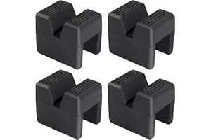 Seven Sparta Jack Pad Adapter for Jack Stand Universal Rubber Slotted Frame Rail Pinch Welds Protector (4 PCS)