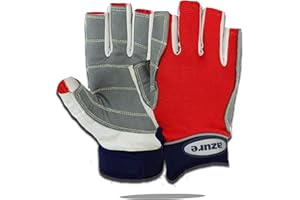 Azure sailing Gloves STOPWATCH FRIENDLY STRONG STITCHING,Best enforced PALM, Breathable -C/F RED