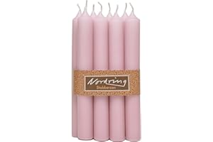 Nordring 8 Taper Candles 2.2 x 18 cm Antique Pink