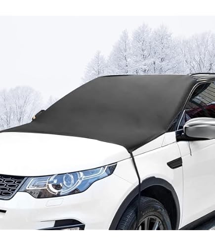 Protege Pare Brise Givre,Protection Pare Brise Hiver,Protège Pare Brise Hiver,Anti Gel Voiture Pare Brise,Bache Pare Brise Anti Givre Neige Anti Glace Repliable Universelle Pour SUV (D