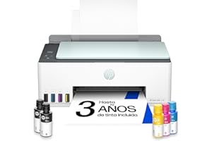 HP Impresora Multifunción Tinta Smart Tank 5108 Wi-Fi, con depósito Recargable, Incluye Tinta para Imprimir hasta 3 años