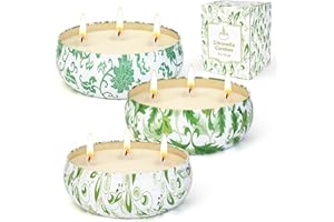 EWRTIUQA Lot de 3 grandes bougies à la citronnelle pour l'extérieur - 240 heures - 400 ml - Avec 3 mèches - En cire de soja naturelle - Pour jardin, terrasse, pique-nique