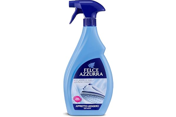 Felce Azzurra Bianco - Lätt stärkelse med klassisk parfym för strykning av kläder, 750 ml