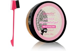 immetee Edge Control Cabello Hair Gel,Edge Control Hair Stick And Gel,Gel Hidratante Para el Cabello,Control de Doble Cara Cepillo de Cabello,para peinar el cabello100g/3.52oz