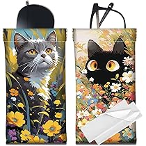 Sac à Lunettes De Soleil En Cuir 2 Pcs, Lunettes De Poche Portable Fees, Étui Pour Lunettes De