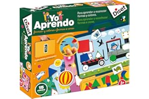 Diset Yo Aprendo Formas y Colores Juego Educativo para niños a Partir de 3 años, Rojo, 63798