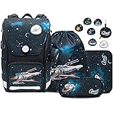 GMT for Kids Schulrucksack Set 6-teilig Ergonomische Schultasche Jungen Mädchen Schulranzen für 1-4. Klasse Spritzwassergesch
