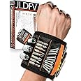 Bracciale Magnetico - Regalo Uomo, Polsiera Magnetica con 15 Forti Magneti per Fissare Viti,Chiodi,Attrezzi e Regali Fai da t