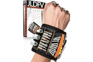 WITPOCE Father's Day Magnetic Wristband - Powerful 15 Magnet Tool Strip for Screws & Nails - Dad's Gift for Father's Day