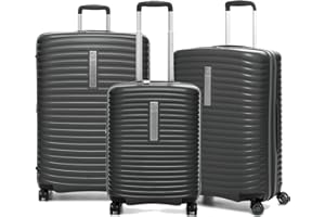 MODO BY RV RONCATO Roncato Set 3 Trolley G+m+c 4 W Vega Valigia, 78 cm, 123 liters, Grigio (Gris)