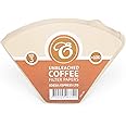 100 Size 3/102 Coffee Filter Paper Cones, Unbleached by EDESIA ESPRESS