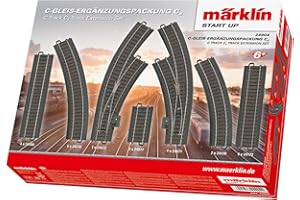 Märklin Start up 24904 - C-Gleis-Ergänzungspackung C4, Modeleisenbahn Spur H0, Nocolor