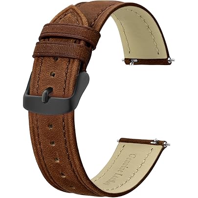 Cinturino Orologio In Pelle Coccodrillo Marrone Marroncino 24 Mm - Foto 6