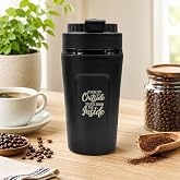 SMAX 450 ML Travel Coffee Mug with Lid | Stainless Steel Coffee Mug | Reusable Coffee & Tea Cup | Portable Travel Mug for Off
