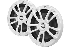 JBL Stage Marine Lautsprecher Wasserdicht 8" (200mm) - 375 Watt Zwei-Wege Hoch-Seetaugliche Bootslautsprecher - UV und Salzwasser resistente Outdoor Einbaulautsprecher - Farbe: Weiß