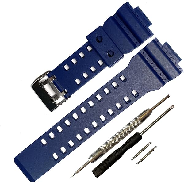 Cinturino in gomma resina compatibile con CASIO F-91W - Larghezza 18mm - F-91 / F-105W / W-59, striscia