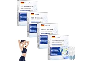 HJJH Creawel 6-in-1 Trinklösung, Professional Orale Flüssigkeit, Creawel SECHS IN-EINEM Schlank & Gesund Orale Lösung, Abnehmen Tropfen, Natürliche pflanzlichen Extrakten (4 Stück)