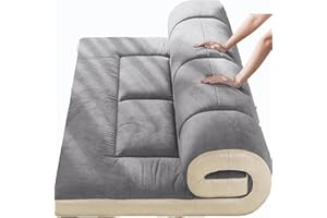 GENERIC Japanese Futon Mattress Floor Mattress Sleeping Mattress Portable Roll Up Camping Mattress Floor Mattress Shiki Futon Camping Mattress for Guest Mattress,001,90 * 200cm