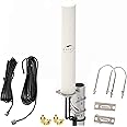 KASER Antenne 4G LTE Exterieur Mimo Omnidirectionnel Étanche 696 – 2700 MHz connecteur SMA CRC9 TS9 Compatible pour Routeur 4