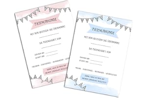 ‎NASTAMI Patenurkunde Patenbrief 2er Set für Patenonkel und Patentante DIN A4 Taufe