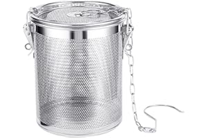 GIAEYHM 1 filtro de especias de acero inoxidable, filtro de té, colador de especias, bolsa de especias, adecuado para cocinar en la cocina y preparar té, especias, hojas de té o hierbas, etc.