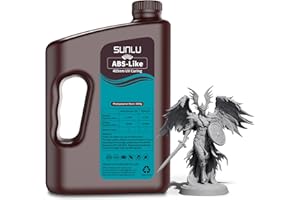 SUNLU 3KG Upgrade Resina ABS-Like, resina para impresora 3D impresoras 3D LCD/DLP/SLA de resina de curado UV de 405nm, resina de impresora 3D de alta compatibilidad,3000g gris