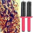 Curling Roll Comb Aubonacci Styler For Curly Hair Brush Curling Tool 2pcs Hair Fluffy Curling Roll Comb AntiSlip Curling Wand Hairstyling Hair Curler Tools Curly Hair Styling Tools