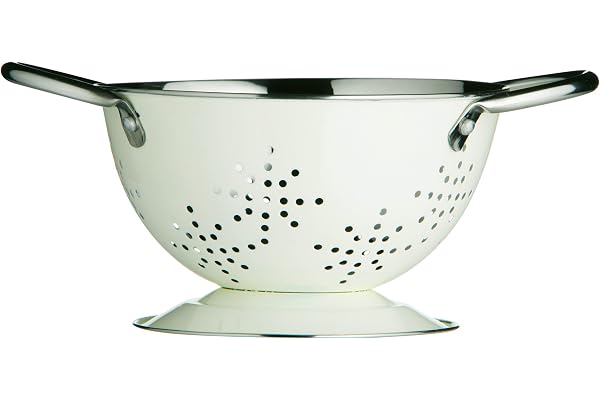 Premier Housewares 0508983 Mini Rétro Passoire Émail Crème 14 cm