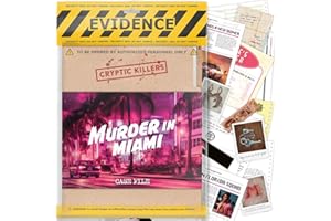 Unsolved murder mystery game - Cold Case Files Investigation - CRYPTIC KILLERS - Detective clues/evidence - Solve the crime - For individuals, date nights & party groups - "Murder in Miami"