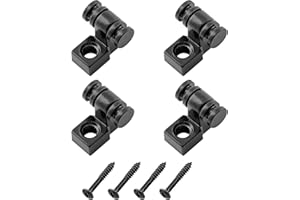 Musiclily GitarrenRoller Saitenniederhalter String Trees String Guides Retainers für Strat Tele E-Gitarre, Schwarz(4 Stück)
