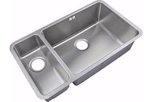 GRAND TAPS Kitchen Sinks Undermount 1.5 Bowl Brushed Steel (D02R)