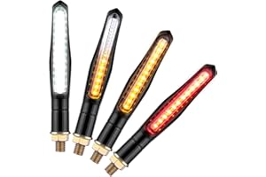 CICMOD 4Pcs Frecce Moto Led Indicatori di Direzione Universali lampeggiante Omologate Per Motociclo Scooter