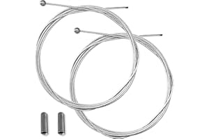 cyclingcolors 2x cable de frein vélo tête boule 6mm avant arrière route vtt ville course vintage 1.75m embouts