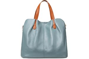 DIRRONA Moda Piel Genuina Bolsos de Mujer Suave Bolso de Hombro Bolsa de Mensajero Piel Genuina Viaje Alta Capacidad Bolso de Mano