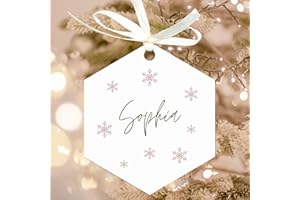 Uniqicon 20 Confezioni Di Decorazioni Acriliche Esagonali Bianche Con Foro, Forma Esagonale Da 3 1/8 Pollici Di Diametro Per Portachiavi In ​​Acrilico Fai Da Te, Bomboniere, Ornamenti Natalizi