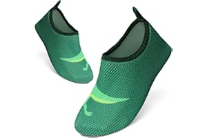 TMEOG Water Shoes Kids Beach Swim Shoes Slipfree Pool Shoes Toddler Aqua Sea Wet Shoes Quick Dry Wetsuit Barefoot Shoes for Boys Girls