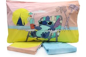 LOVETESSILE Lenzuola Letto Singolo, Completo letto Disney Lilo & Stitch: Ohana, il Legame Familiare nei Tuoi Sogni!