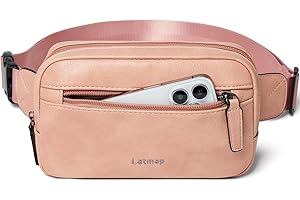 LATMAP 2L Sac Banane Femme Homme Fanny Packs de Ceinture Petit de Taille Bandoulière de Poitrine Élégant