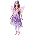 Barbie Doll with Clothes & Accessories, Fantasy Fashion Pack with 8 Accessories Including Mermaid Tail, Fairy Wings, Royal Necklaces, Shoes & More for 10+ Looks, JCP74
