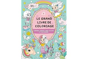 Le Grand Livre de Coloriage pour Filles : Enfants 4 ans et +: Fées, animaux, papillons et plus encore