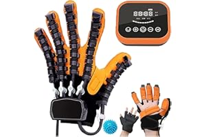 LZYLZF Guanti Per Robot Per Riabilitazione, Guanti Per Riabilitazione Con Dita Per Pazienti Con Ictus Emiplegia, Protezione Per Tutore Per Raddrizzare Le Dita, Per Pazient(Size:Codice XL,Color:mano sinistra)