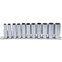 12-Kant Steckschlüssel-Set 1/4" – 11-tlg., Chrom-Vanadium-Stahl, Mit Box – Für 4-13mm