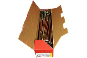 Klimas Tornillos para madera - tornillos de cabeza -Tornillos multiusos - cabeza de plato torx- para construcción de tejado - Pornillos autorroscantes - Screw - 10x300 mm 25 uds. WKCP